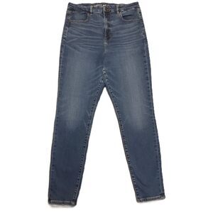 American Eagle Womens 12 Fits (30x29) Jeans Curvy Super Hi Rise Jegging Stretch